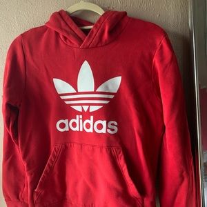 Adidas Red Youth 13-14 Hoodie